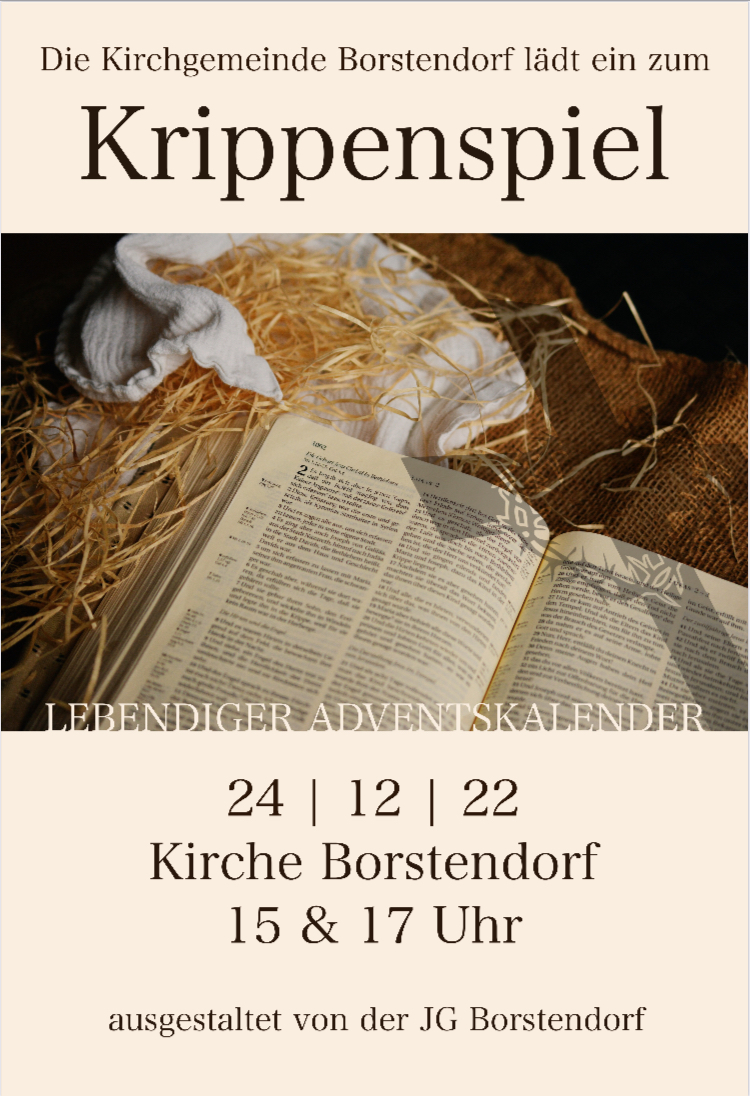 Lebendiger Adventskalender - KRIPPENSPIEL am 24.12.2022
