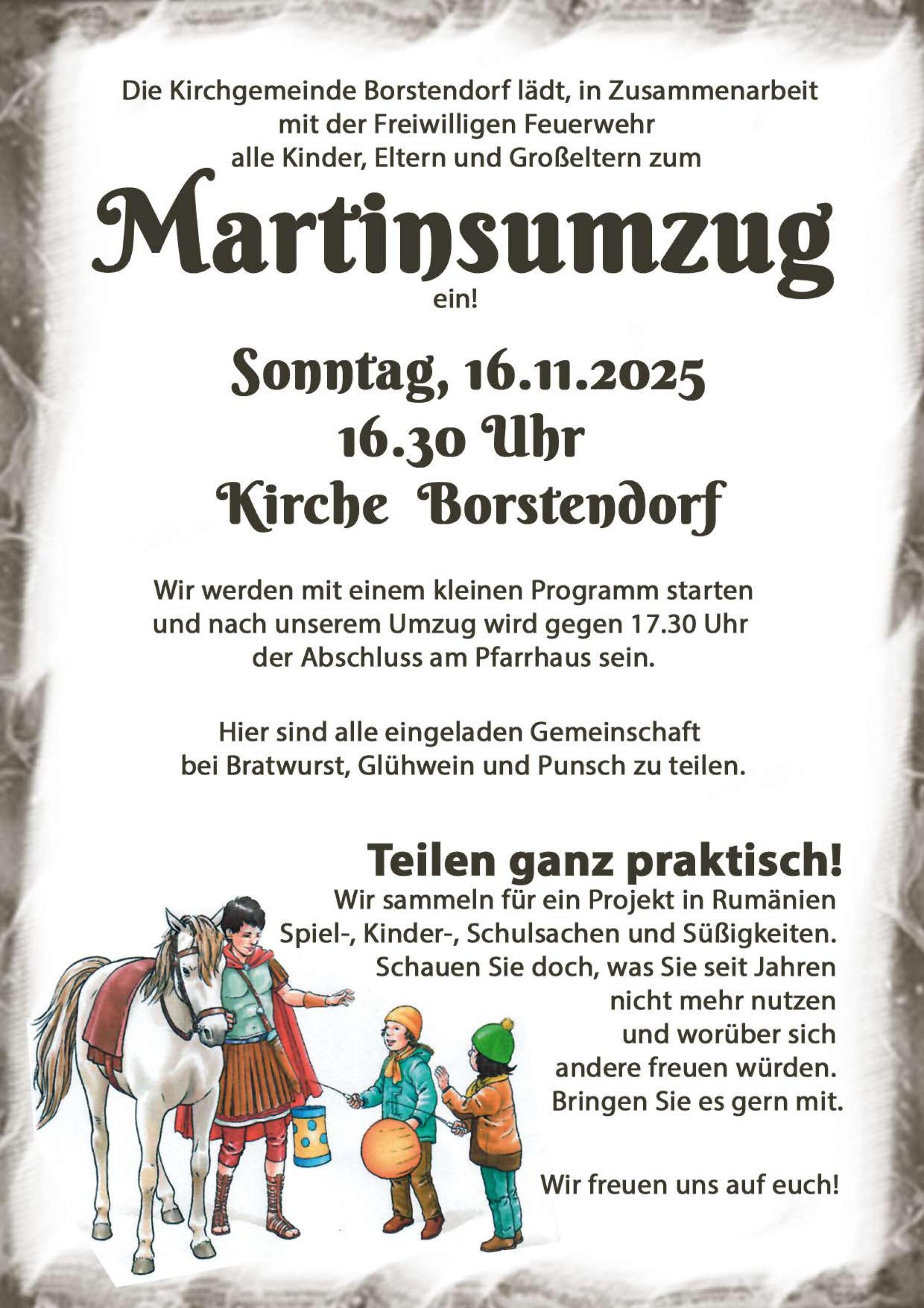 Martinstag mit Martinsumzug in Borstendorf_am 16.11.2025