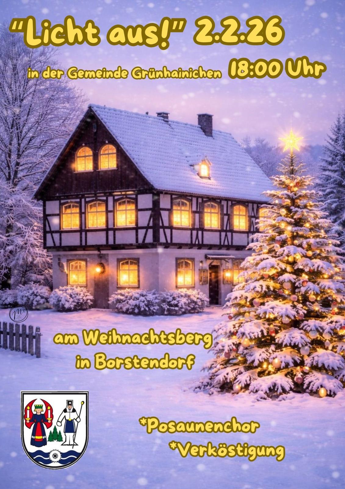 "Licht aus" - die Weihnachtszeit wird am Borstendorfer Weihnachtsberg offiziell beendet_am 02.02.26