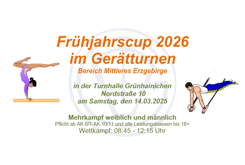 Frühjahrscup im Gerätturnen Bereich Mittleres Erzgebirge