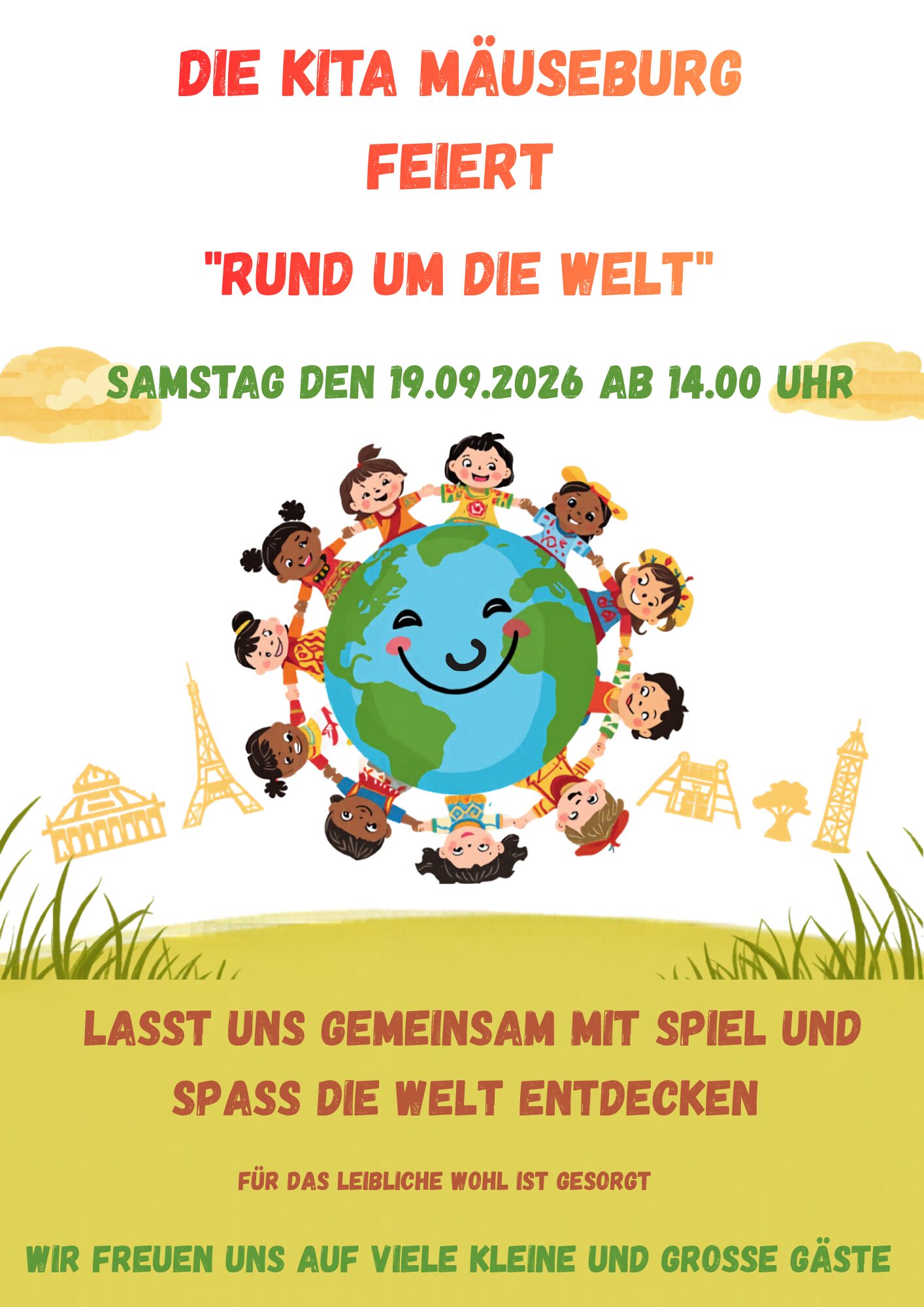"Rund um die Welt" - die Kita Mäuseburg in Waldkirchen feiert! am 19.09.2026