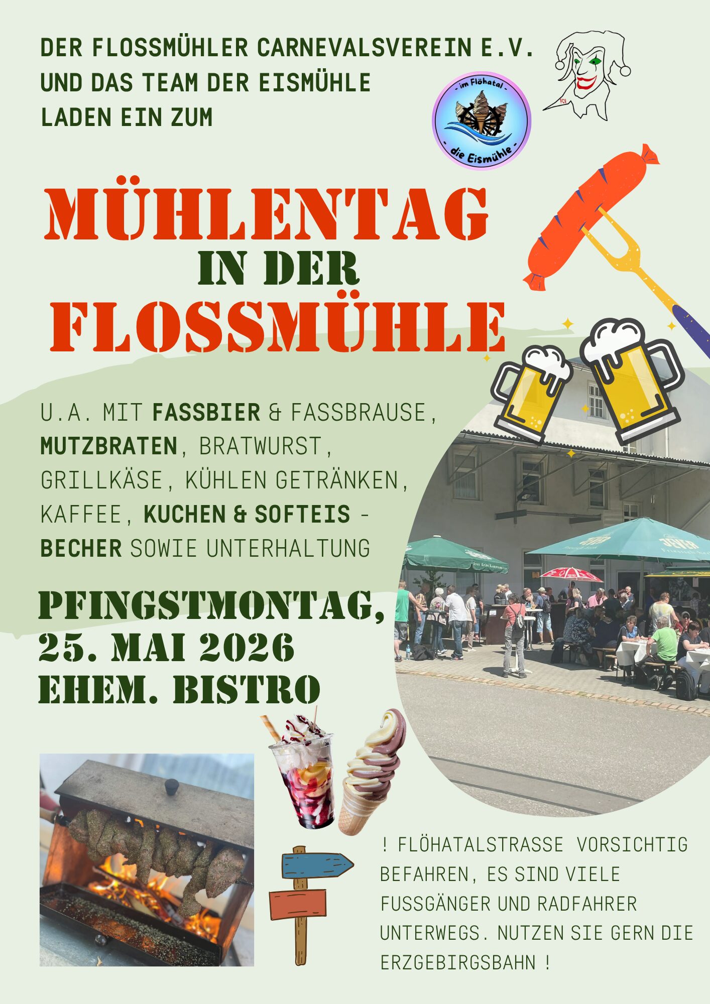 Mühlentag am Pfingstmontag in der Floßmühle am 25.05.2026